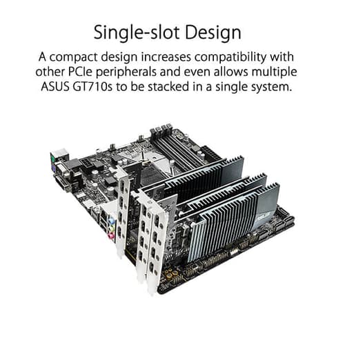Asus GT 710 2GB Graphics Card With 4 HDMI Ports